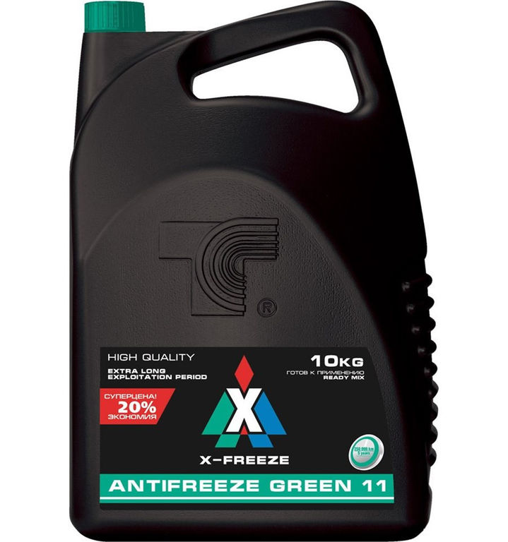 Антифриз X-Freeze Green (зеленый) 10 кг 430206071