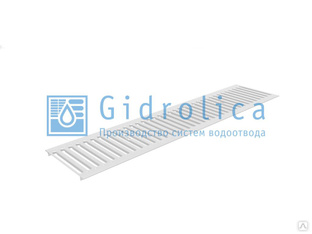 Ливневая решетка Gidrolica Standart DN 200 1000 мм стальная нержавеющая 