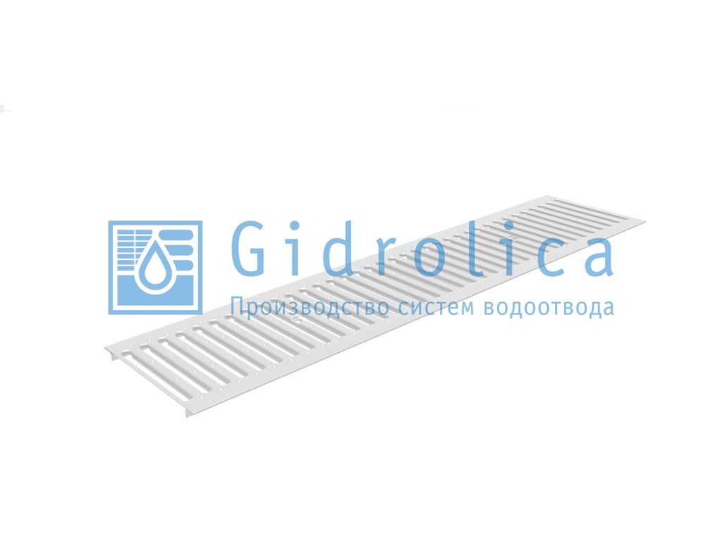 Ливневая решетка Gidrolica Standart DN 200 1000 мм стальная нержавеющая