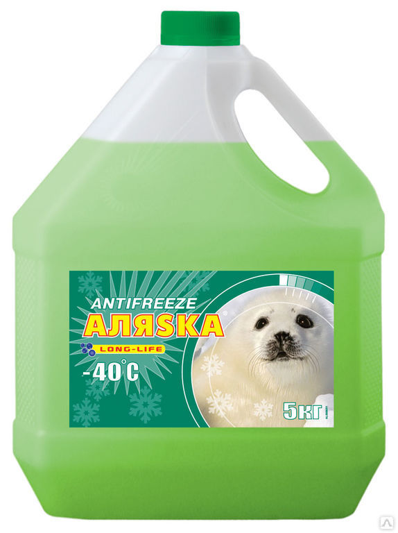 Антифриз Аляска green (зеленый) -40. 5 кг 5062