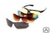 Очки спортивные солнцезащитные с 5 сменными линзами в чехле, черные #2