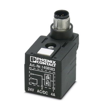 Адаптер вилки электромагнитного клапана - SAC-4P-MS/A-1L-Z D SCO - 1458583