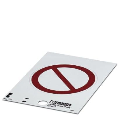 Запрещающая табличка, без надписей - US-PML-P100 (D100) - 1014218