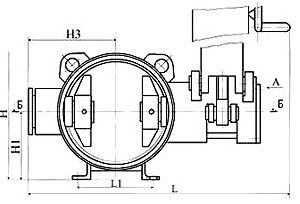 Затвор стальной поворотный приварной 32с930р Ду800 Ру10