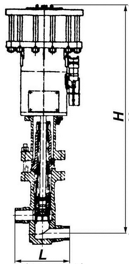 Вентиль (клапан) запорный сильфонный НО 24нж641нж (С 96546) Ду 100 мм Ру 40-180