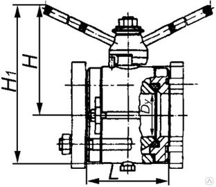 Кран шаровой запорный полнопроходной 11с41п (ПТ 39169) Ду 80 мм Ру 10-25 