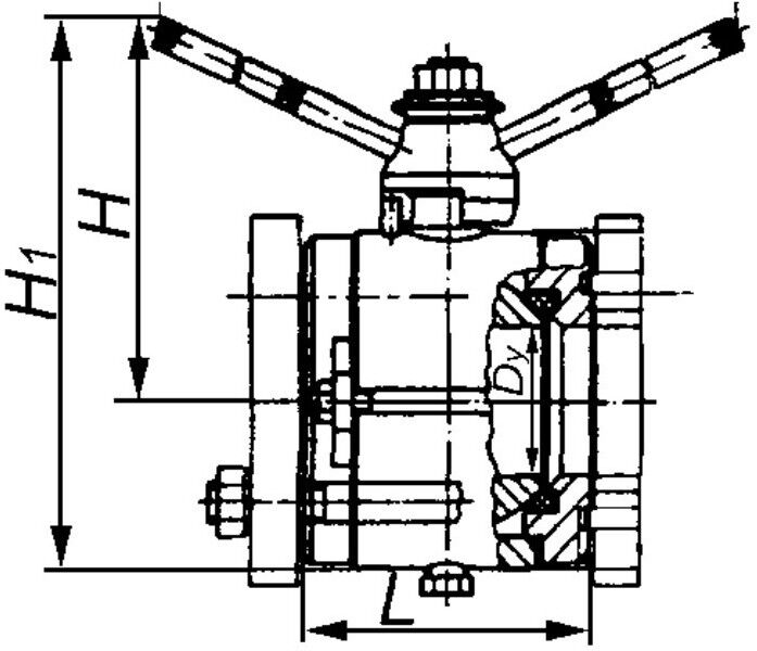 Кран шаровой запорный полнопроходной 11с41п (ПТ 39169) Ду 100 мм Ру 10-25