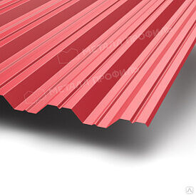 Профилированный лист НС-35x1000-A,B 0,45 мм Красный рубин