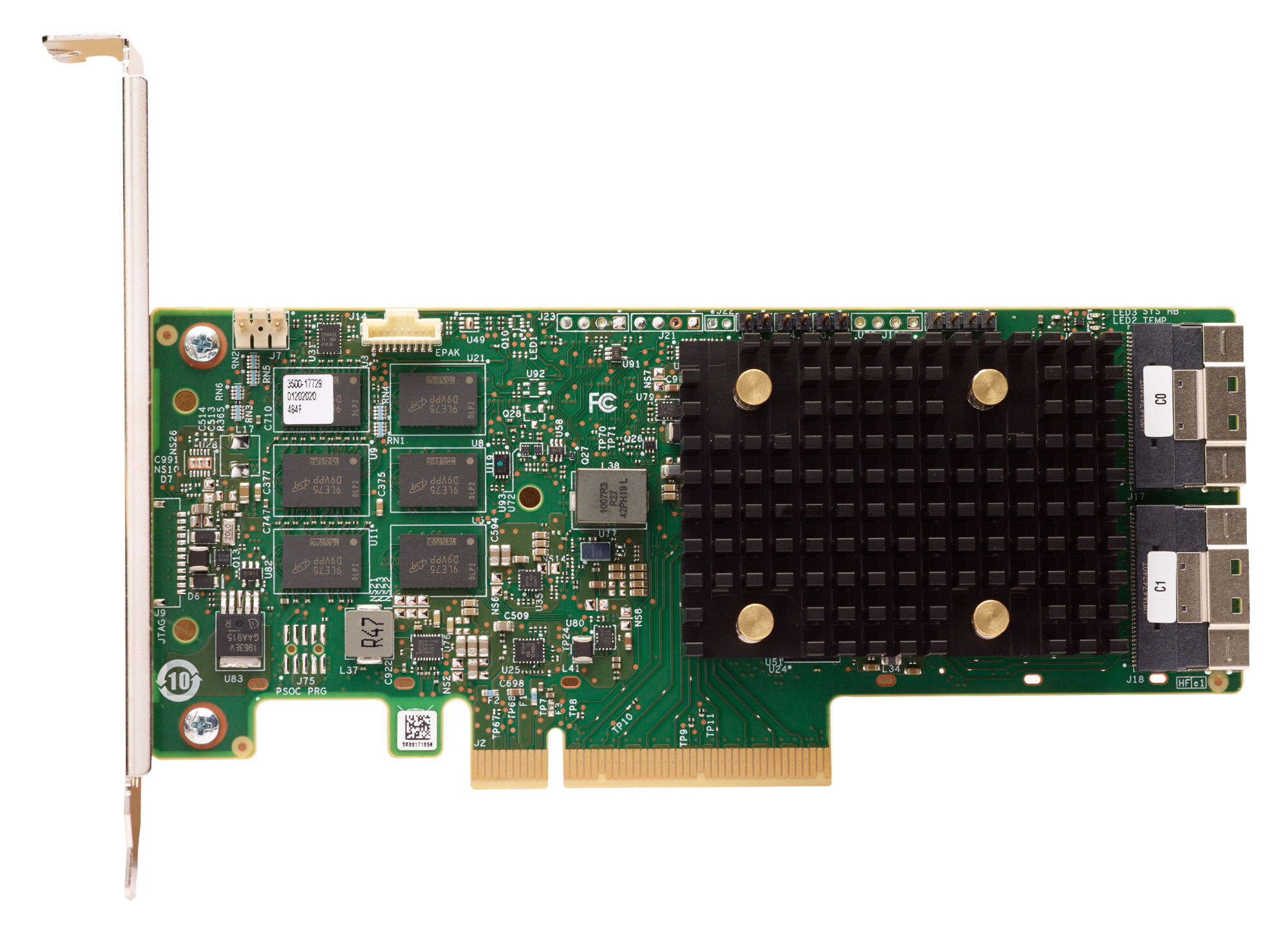 RAID Lenovo Lenovo ThinkSystem 940-16i 4Y37A78600/дисковые интерфейсы NVMe (PCIe),SAS,SATA/2x SFF8654/режимы RAID 0,1,10