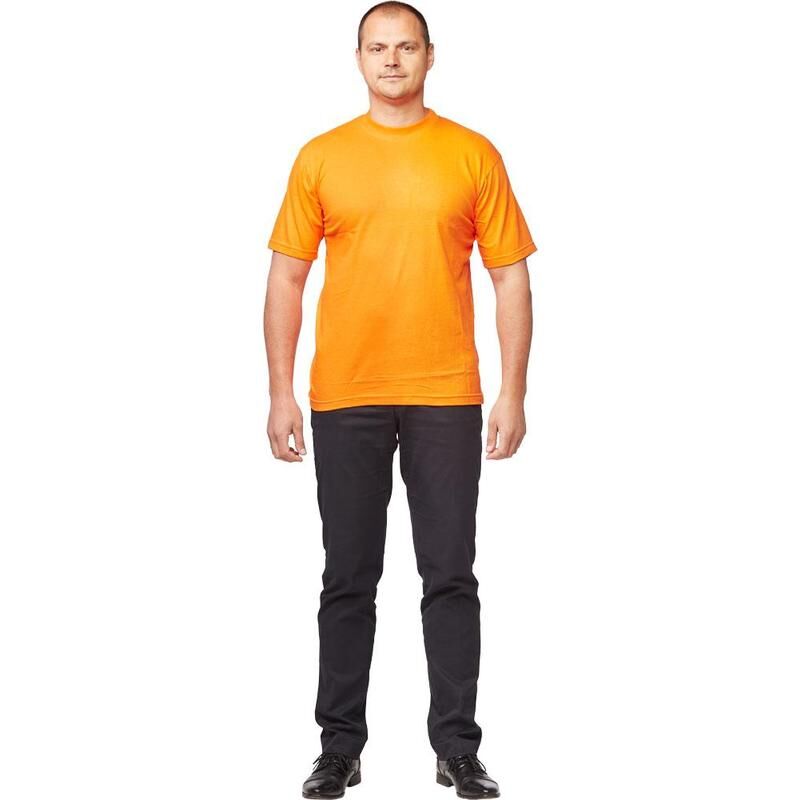 Футболка оранжевая короткий рукав 100% хлопок XL (52-54) NoName