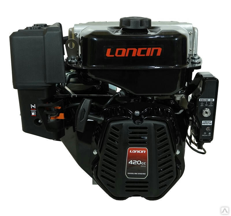 Бензиновый двигатель «Loncin» LC190FDA (A type) диаметр вала 25 (лодочная серия)