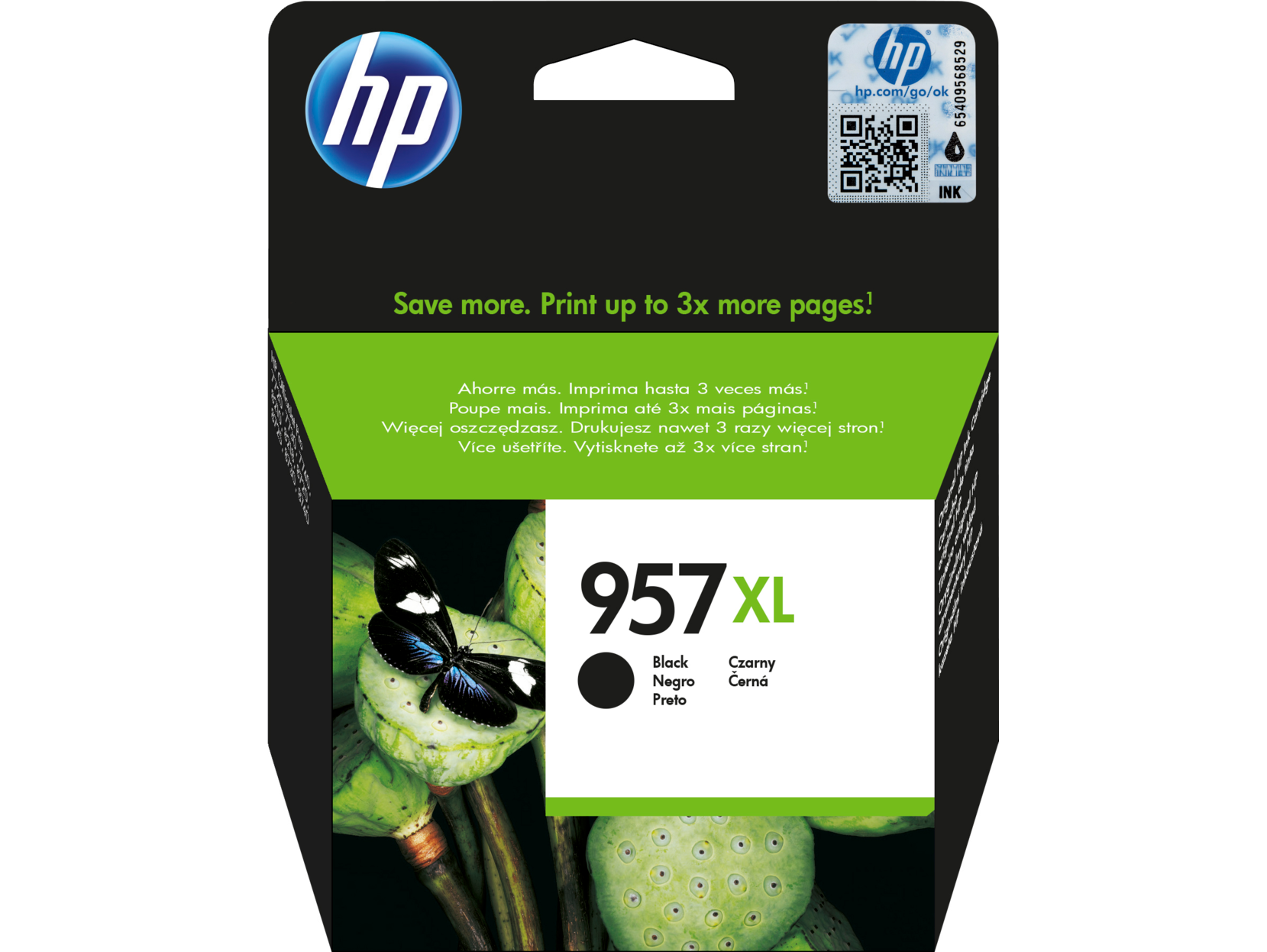 Картридж для печати HP Картридж HP 957XL L0R40AE вид печати струйный, цвет Черный, емкость 64мл.