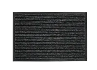 Коврик влаговпитывающий , ребристый 90х150 см "СТАНДАРТ" черный