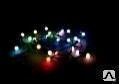 Светодиодная гирлянда-нить LED-ШАРИКИ 17 мм RGB медленная смена цвета 09-02 