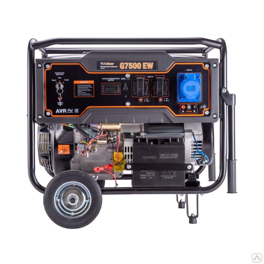 Бензиновый генератор FoxWeld Expert G7500 EW 2