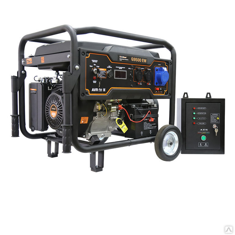 Бензиновый генератор FoxWeld Expert G9500 EW в комплекте с блоком автоматики