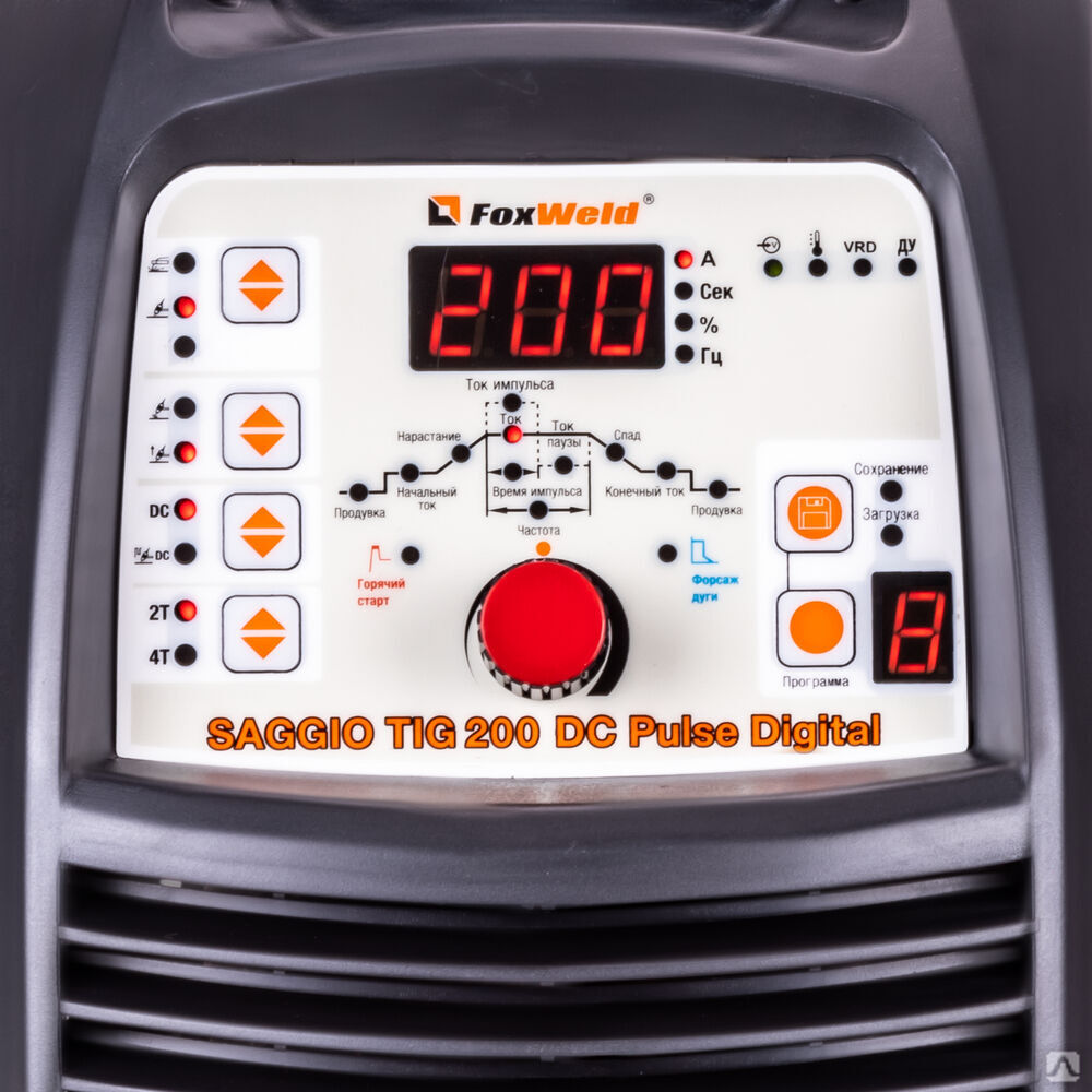 Аппарат аргонодуговой сварки SAGGIO TIG 200 DC Pulse Digital (пр-во FoxWeld/КНР) Аппараты аргонодуговой сварки (TIG) 6