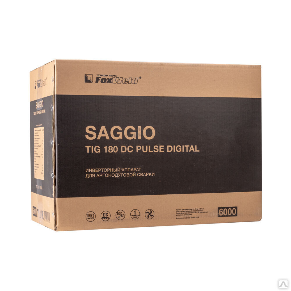 Аппарат аргонодуговой сварки SAGGIO TIG 180 DC Pulse Digital (пр-во FoxWeld/КНР) Аппараты аргонодуговой сварки (TIG) 9