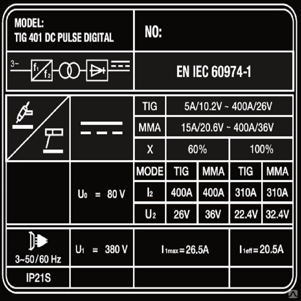 Аппарат аргонодуговой сварки SAGGIO TIG 401 DC Pulse Digital FoxWeld 8