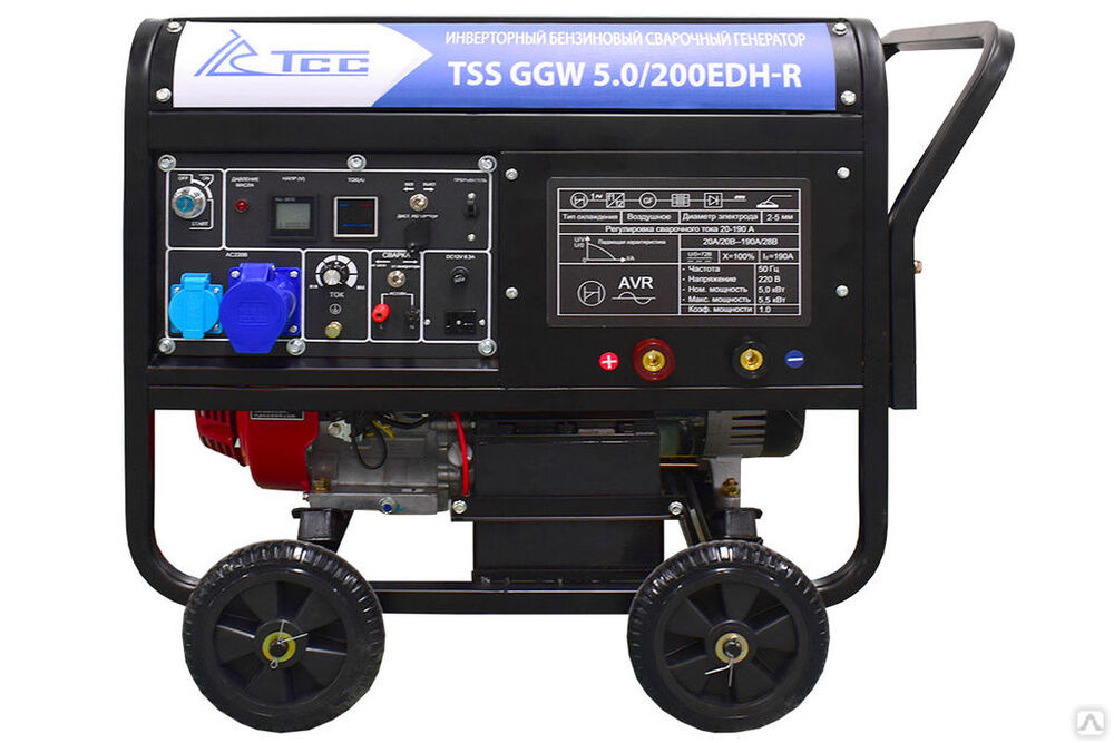 Инверторный бензиновый сварочный генератор TSS GGW 5.0/200EDH-R (Honda GX390) 2