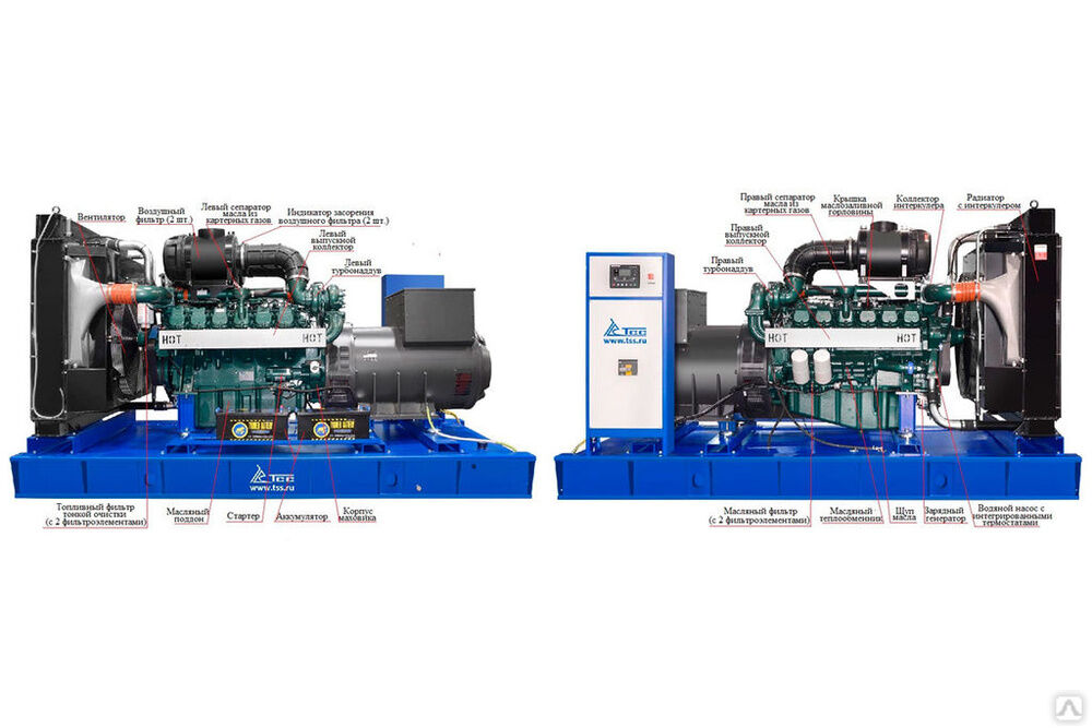Дизельный генератор ТСС АД-544С-Т400-1РМ17 (Mecc Alte) 3