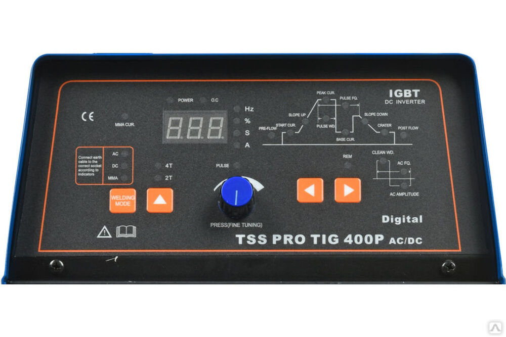 Аппарат TIG сварки алюминия TSS PRO TIG 400P AC/DC Digital 5
