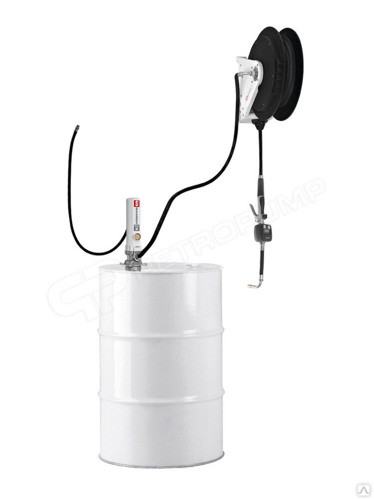 Комплект для раздачи масла с насосом PM 2, катушкой и счетчиком для бочек 205 л SAMOA