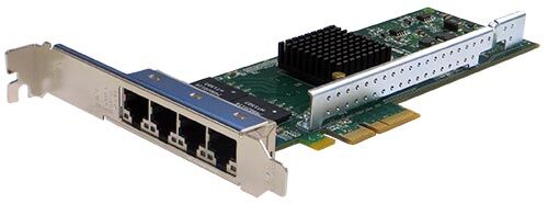 Сетевая карта Silicom Silicom PE2G4I35L PCI-Express 2.1 среда передачи данных кабель 10/100/1000Mbps