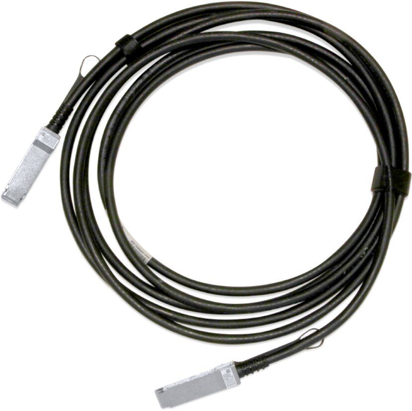 Интерфейсный кабель Mellanox Интерфейсный кабель Mellanox MCP1600-E003E26 Вилки кабеля QSFP28 Длина кабеля 3м.