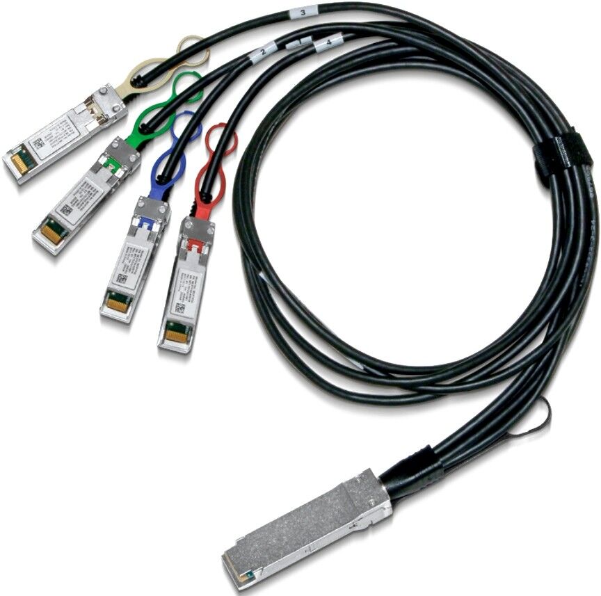 Интерфейсный кабель Mellanox Интерфейсный кабель Mellanox MCP7F00-A01AR30N Вилки кабеля QSFP28,SFP28 Длина кабеля 1.5м.