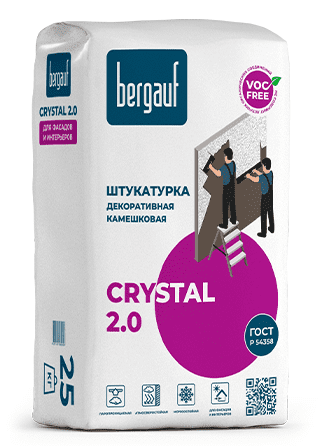 Bergauf Crystal 2.0 штукатурка декоративная камешковая, 25 кг