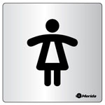 Merida Табличка "Туалет женский", STANDART алюминий, 100х100х0,5 мм