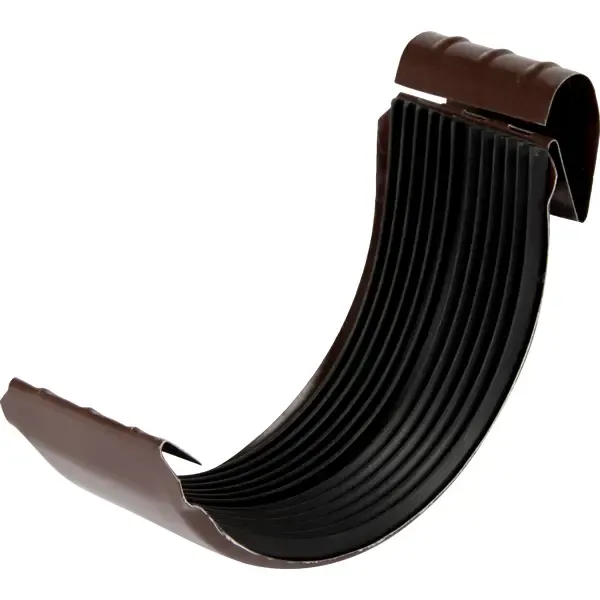 Соединитель для желоба D125 мм цвет коричневый ВЕГА Соединитель желоба