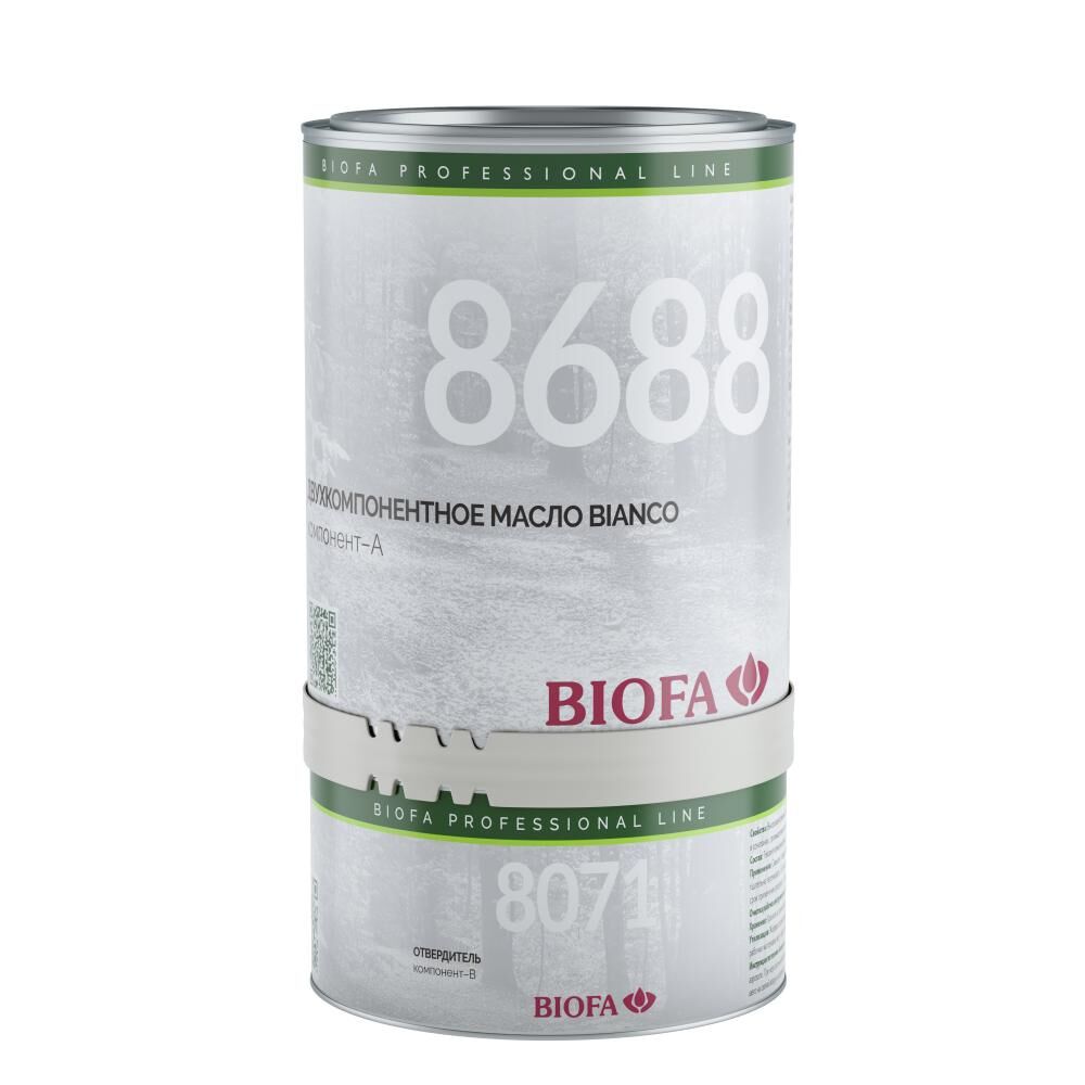 8688/8071 BIANCO промышленное двухкомпонентное масло для светлых пород древесины 12,5 л
