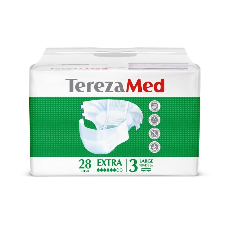 Подгузники Tereza Med extra large №3 (28 штук в упаковке) TerezaMed