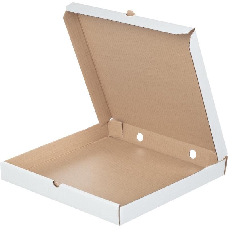 Коробка для пиццы 350х350х40 мм Т-23 белая (10 штук в упаковке) NoName