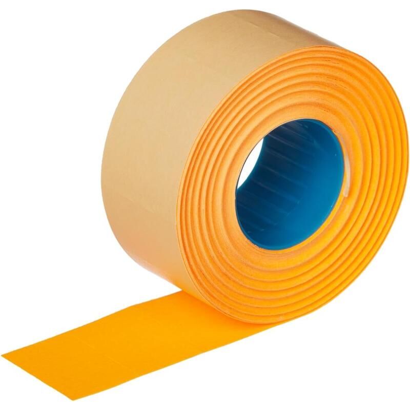 Этикет-лента прямоугольная оранжевая 26х16 мм стандарт (10 рулонов по 1000 этикеток) NoName