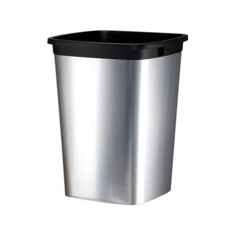 Контейнер-ведро для мусора и отходов Vileda Professional Ирис 60 л квадратный металлизированный пластик (39х39х73 см, ар