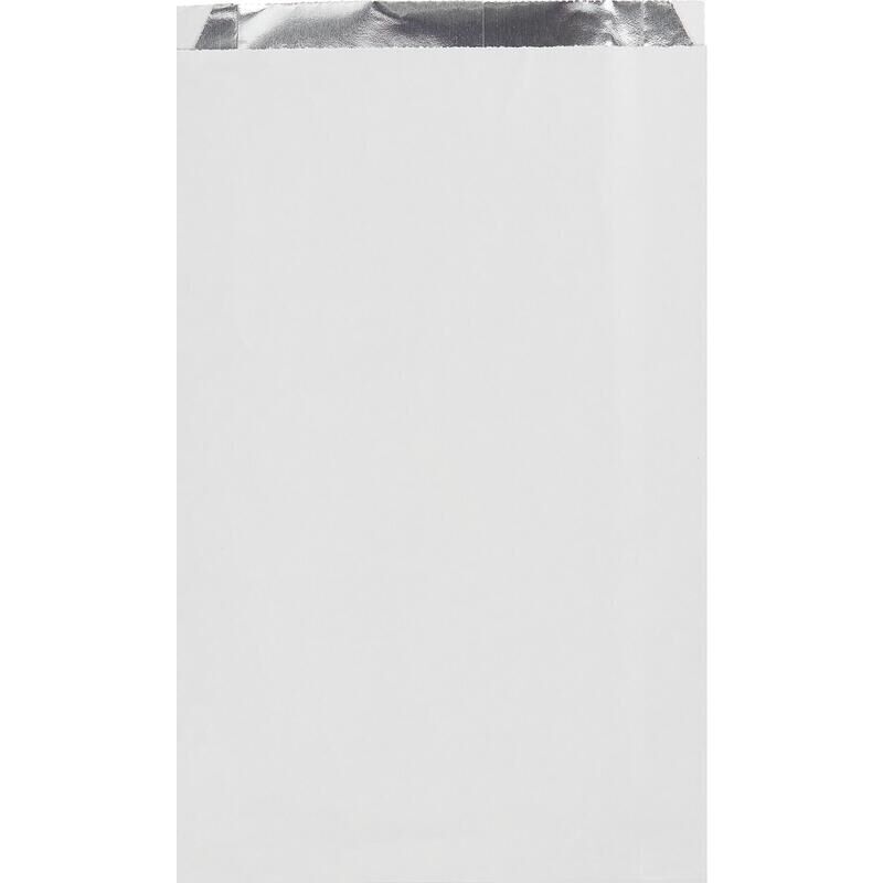 Пакет бумажный фольгированный 200х330х50 мм белый (1000 штук в упаковке) NoName