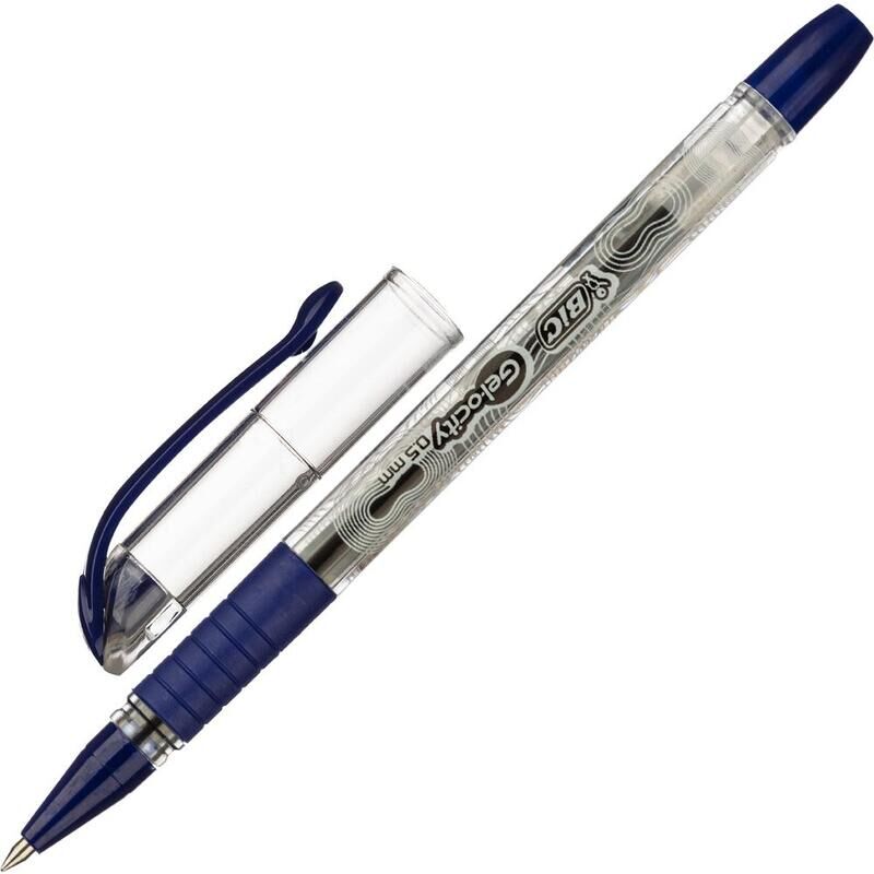 Ручка гелевая неавтоматическая Bic Gelocity Stic синяя (толщина линии письма 0.29 мм) BIC