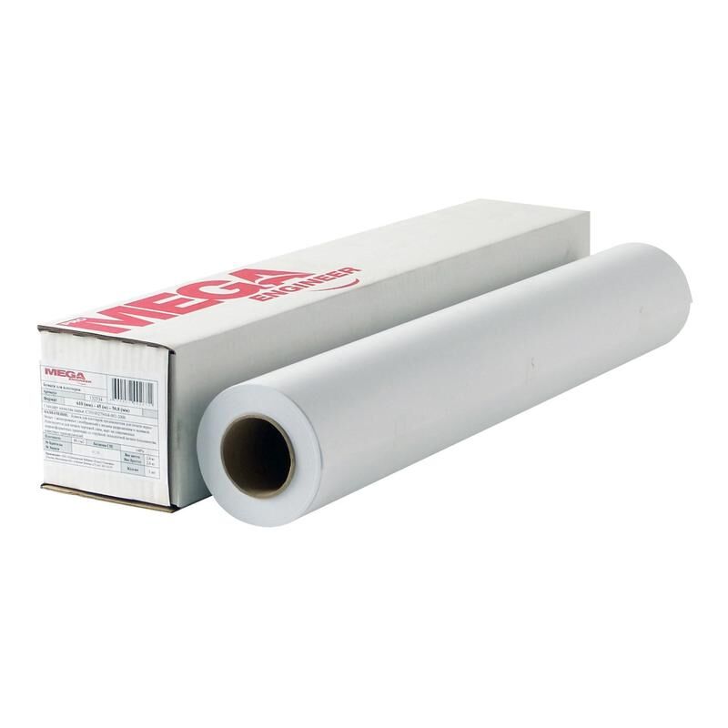 Бумага широкоформатная ProMEGA engineer Bright white (120 г/кв.м, длина 30 м, ширина 610 мм, диаметр втулки 50.8 мм) Pro