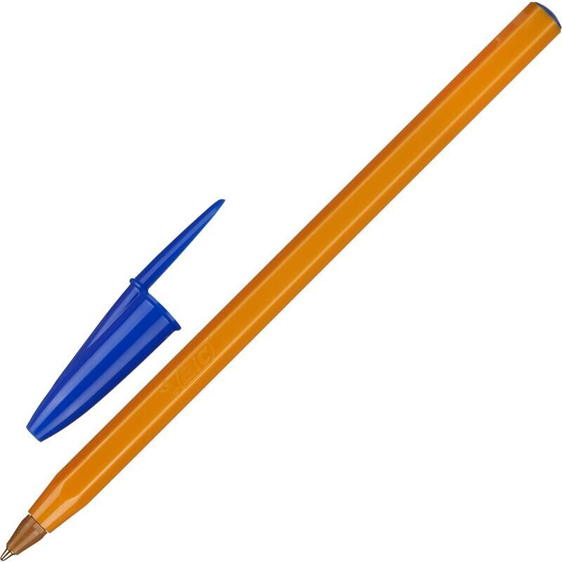 Ручка шариковая неавтоматическая Bic Orange синяя (толщина линии 0.3 мм) BIC