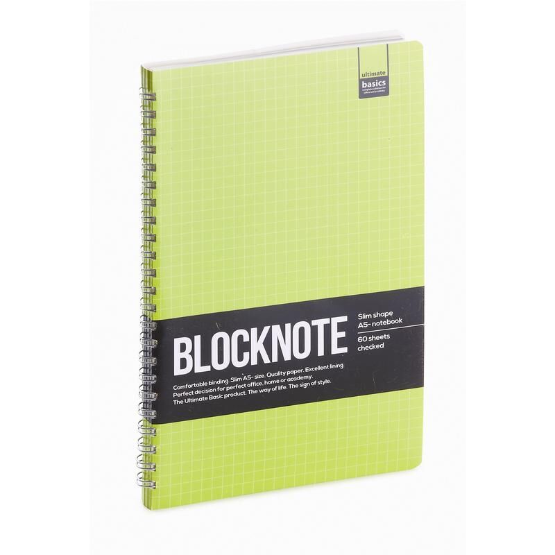 Блокнот Альт Ultimate Basic Active Book А5 60 листов в клетку на спирали (135х210 мм)