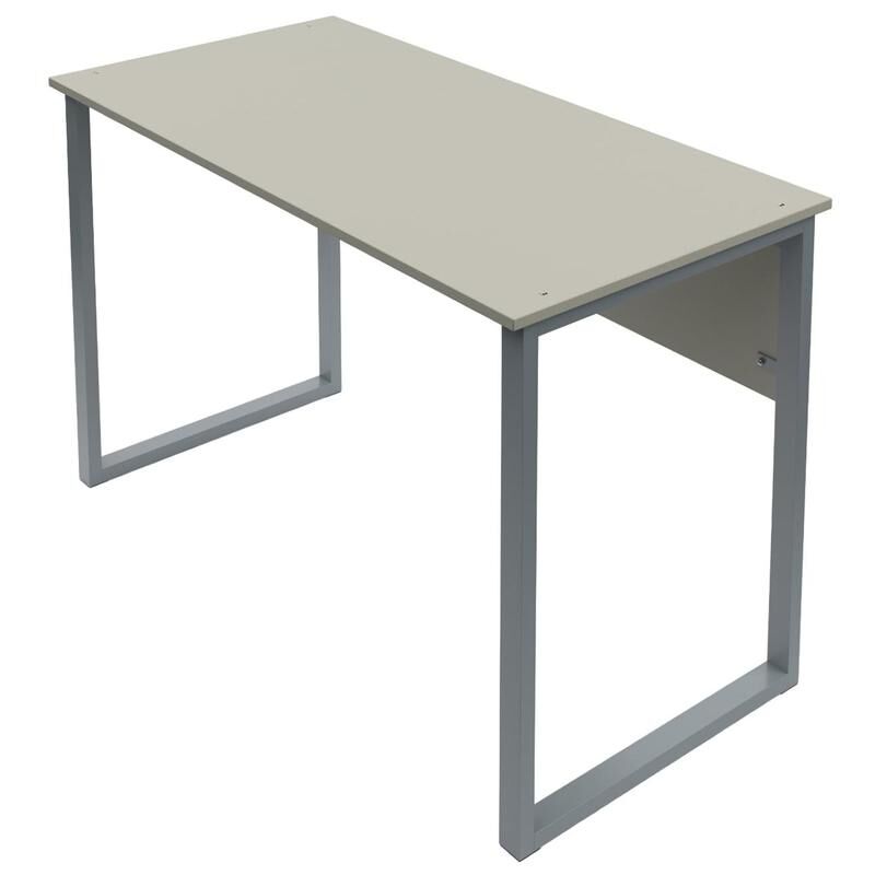 Стол двухместный прямоугольный (серый, 1200х600х760 мм) NoName