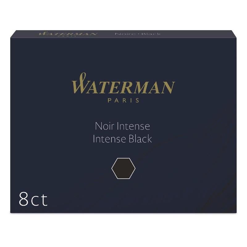 Картриджи чернильные для перьевой ручки Waterman Cartridge Size Standard черный (8 штук в упаковке)