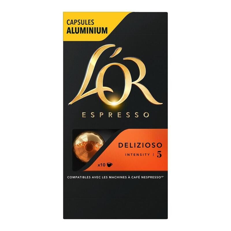 Кофе в капсулах для кофемашин L'or Delizioso Espresso (10 штук в упаковке) L'OR