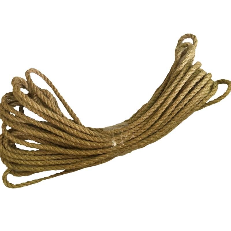 Веревка джутовая крученая (12 мм x 20 м) NoName