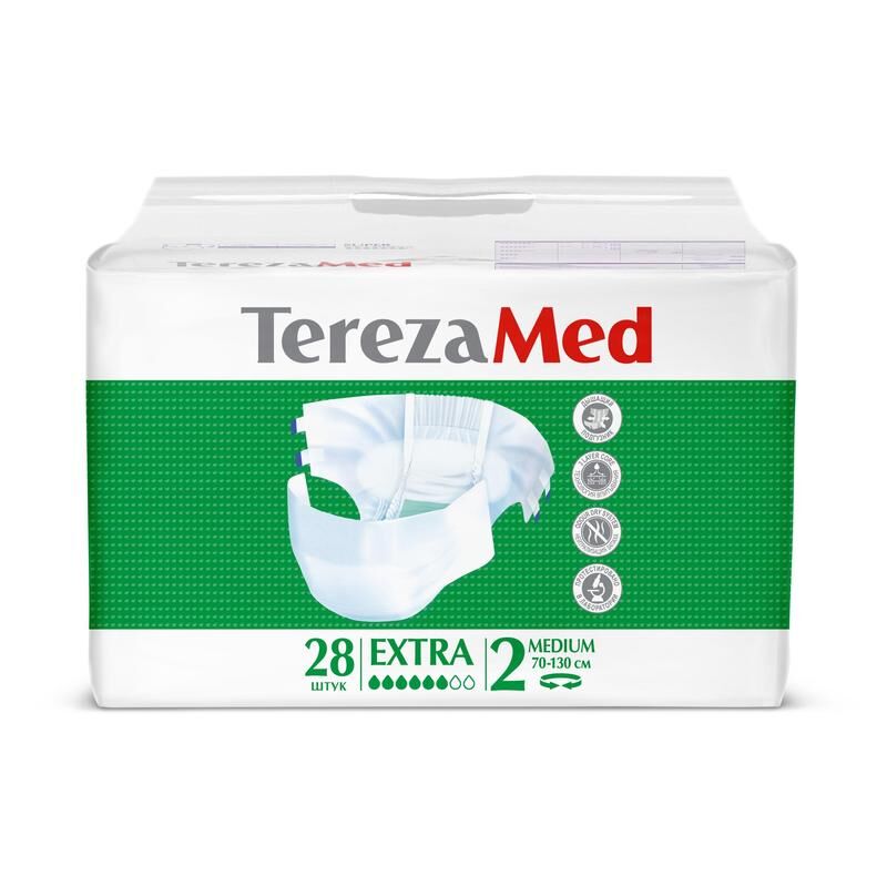 Подгузники Tereza Med extra Tereza Medium №2 (28 штук в упаковке) TerezaMed