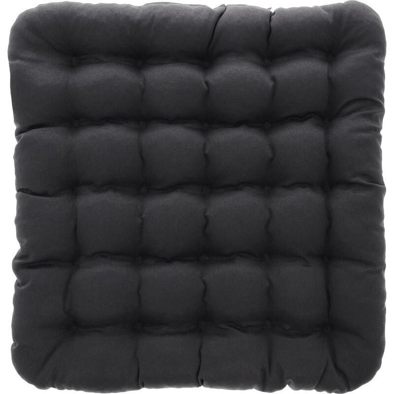 Подушка на стул (сидушка) Smart-Textile Уют 40х40 см лузга гречихи/смесовый со стежкой серая Smart -Textile
