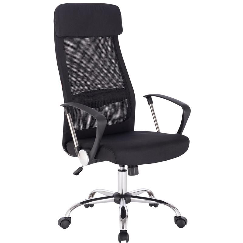 Кресло для руководителя easy chair 590 tc серое черное ткань металл